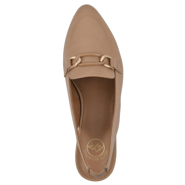 Summit By White Mountain Boreal Slingback Heel - Nude Faux Leather