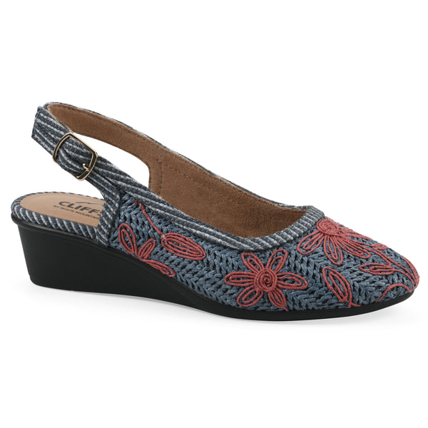 summit by white mountain Boris Wedge - Periwinkle Fabric