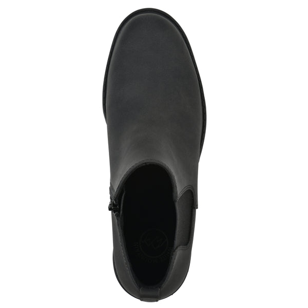 Summit By White Mountain Caching Bootie - Black Faux Leather