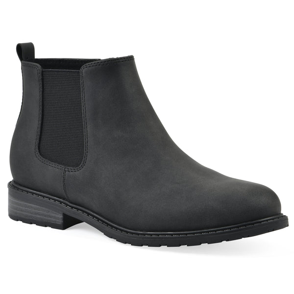 summit by white mountain Caching Bootie - Black Faux Leather