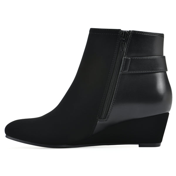 Summit By White Mountain Chaise Bootie - Black Faux Leather
