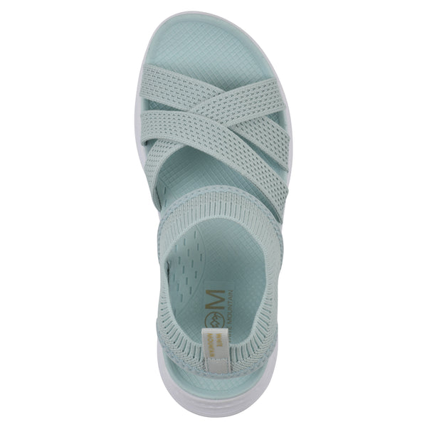Summit By White Mountain Charry Recovery Sandal - Cotton Blue Fabric
