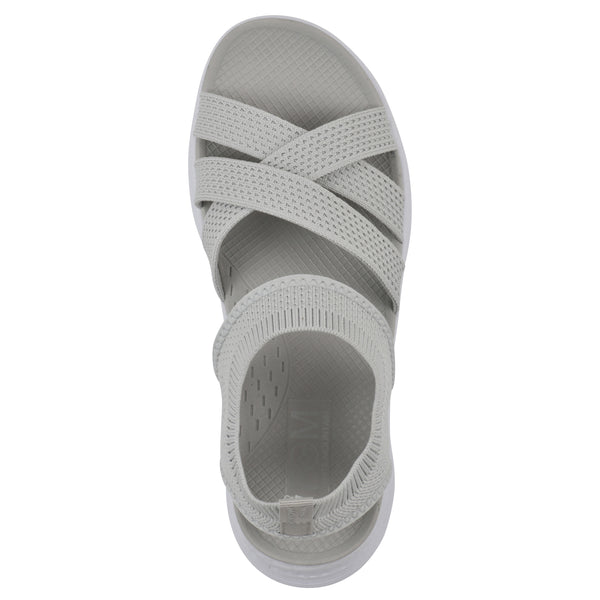 Summit By White Mountain Charry Recovery Sandal - Light Grey Fabric