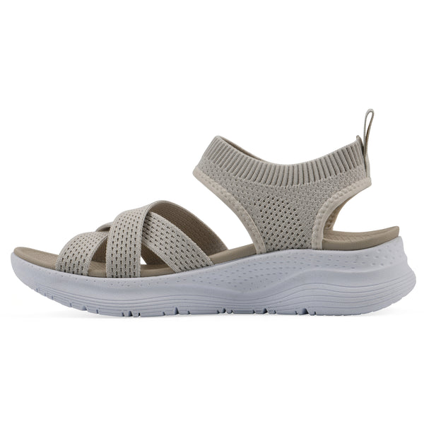 Summit By White Mountain Charry Recovery Sandal - Taupe Fabric