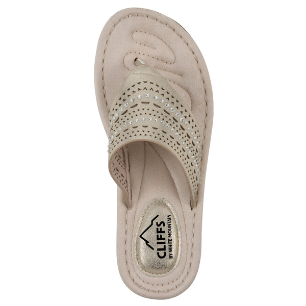 Summit By White Mountain Comate Sandal - Gold Metallic