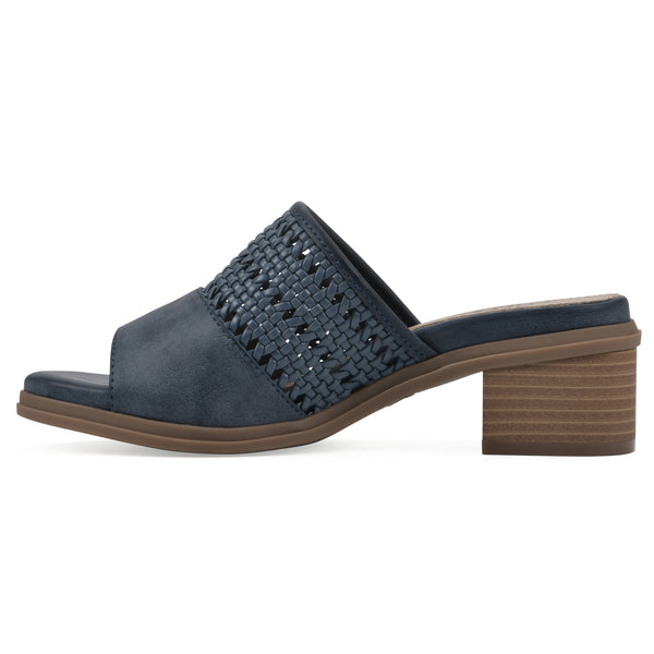Summit By White Mountain Corley Heeled Sandal - Dark Blue