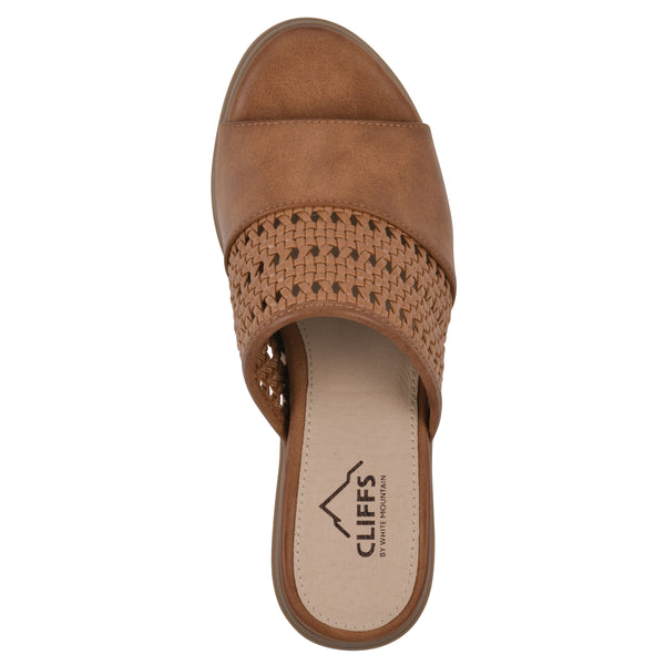 Summit By White Mountain Corley Heeled Sandal - Whiskey