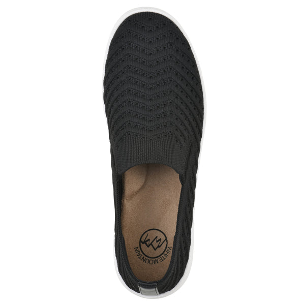 Summit By White Mountain Courage Sneaker - Black Fabric