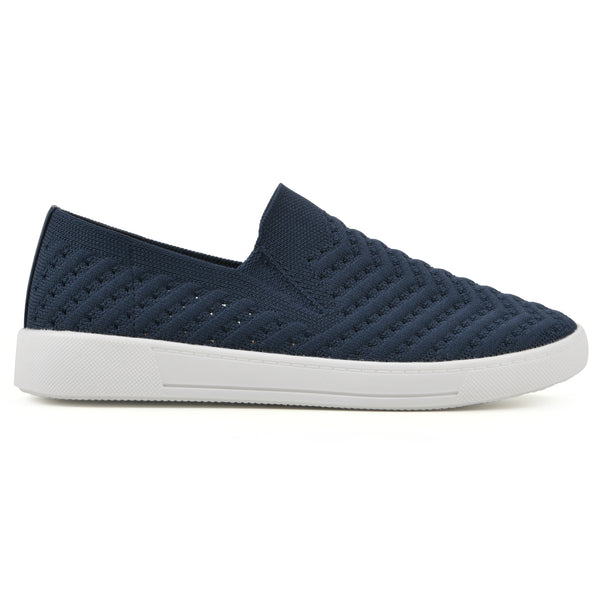 Summit By White Mountain Courage Sneaker - Navy Fabric
