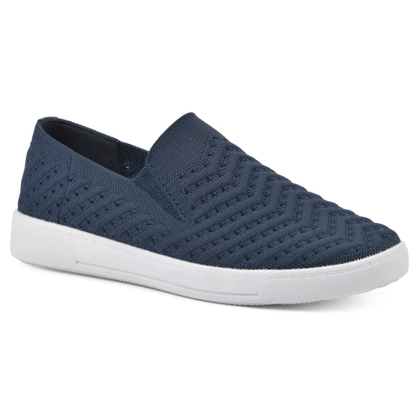 summit by white mountain Courage Sneaker - Navy Fabric