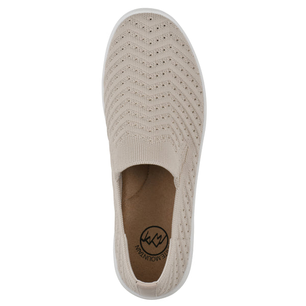 Summit By White Mountain Courage Sneaker - Taupe Fabric