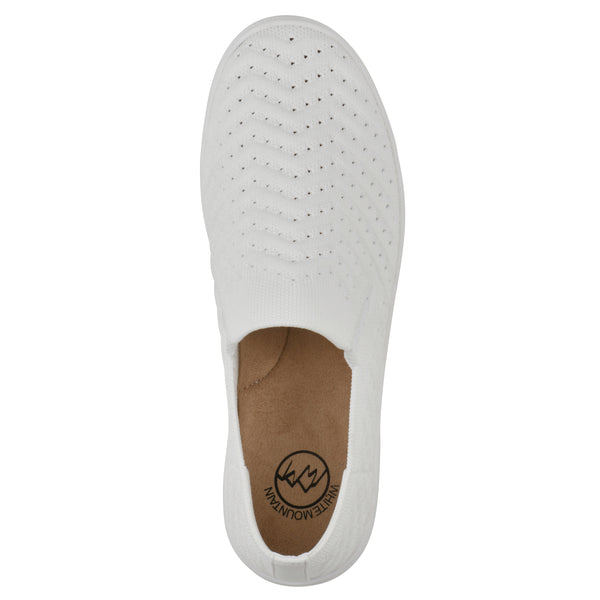 Summit By White Mountain Courage Sneaker - White Fabric