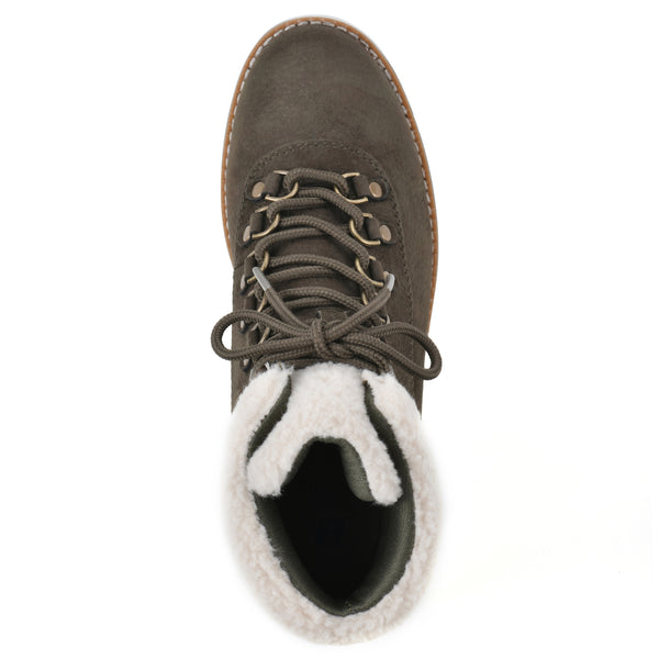 Summit By White Mountain Cozy Bootie - Army Pebbled Fabric