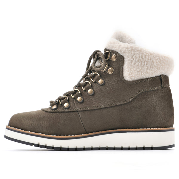 Summit By White Mountain Cozy Bootie - Army Pebbled Fabric