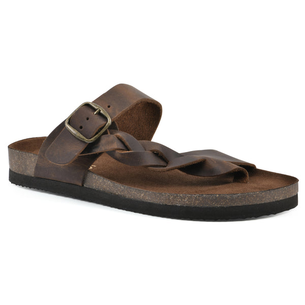 summit by white mountain Crawford Footbeds Sandal - Brown Leather