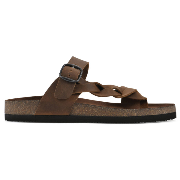 Summit By White Mountain Crawford Footbeds Sandal - Whiskey Leather