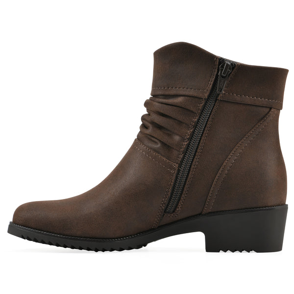 Summit By White Mountain Durbon Bootie - Brown Fabric