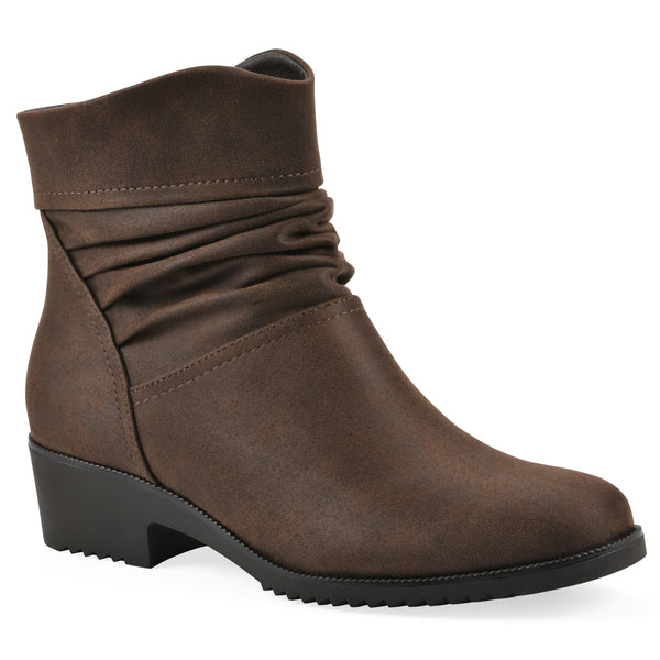 summit by white mountain Durbon Bootie - Brown Fabric