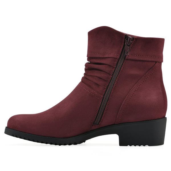 Summit By White Mountain Durbon Bootie - Burgundy Fabric
