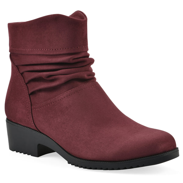 summit by white mountain Durbon Bootie - Burgundy Fabric