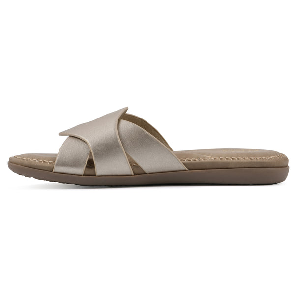 Summit By White Mountain Fortunate Sandal - Gold Metallic