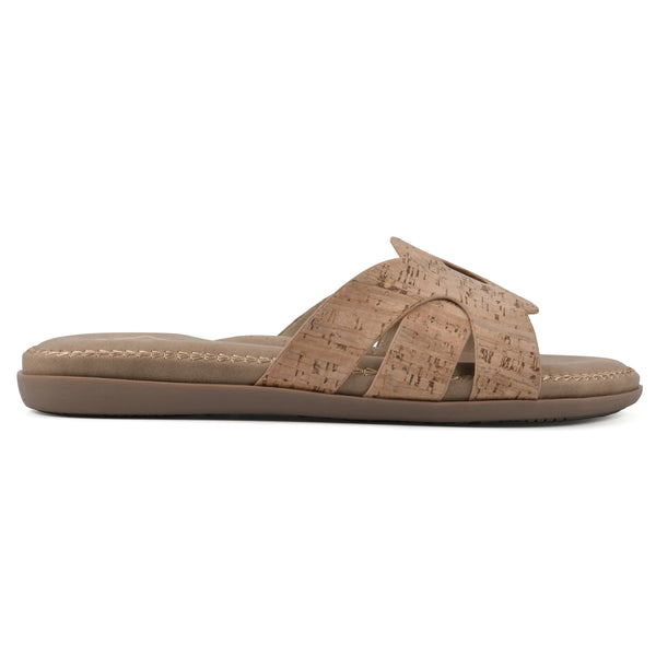 Summit By White Mountain Fortunate Sandal - Natural Faux Cork