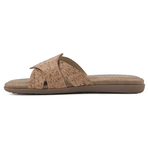 Summit By White Mountain Fortunate Sandal - Natural Faux Cork