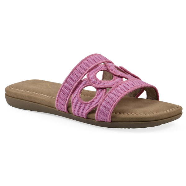 summit by white mountain Fraly Sandal - Fuchsia Raffia