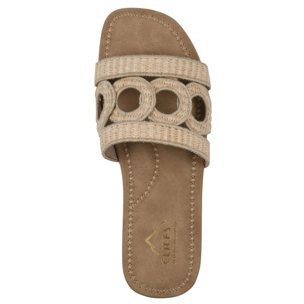 Summit By White Mountain Fraly Sandal - Natural Raffia