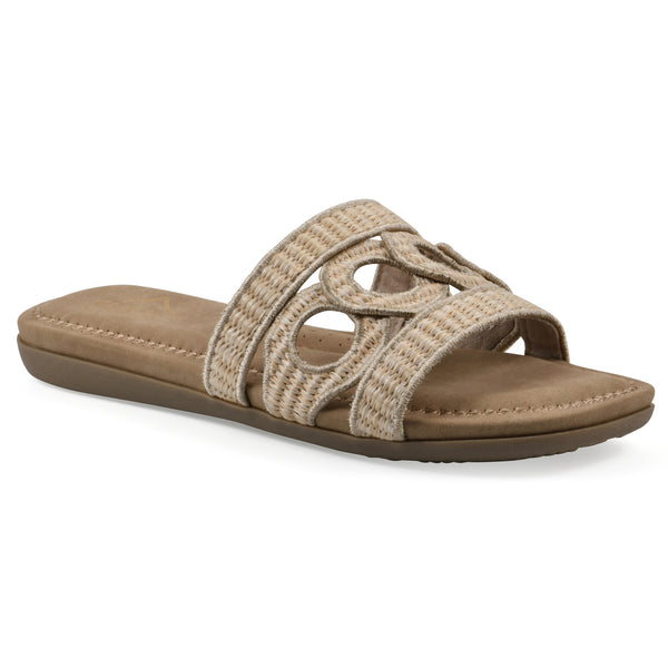 summit by white mountain Fraly Sandal - Natural Raffia