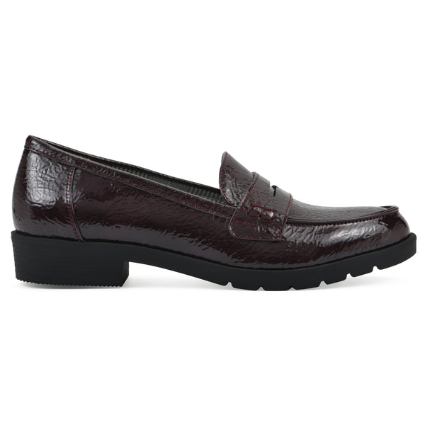 Summit By White Mountain Galah Loafer - Burgundy Patent