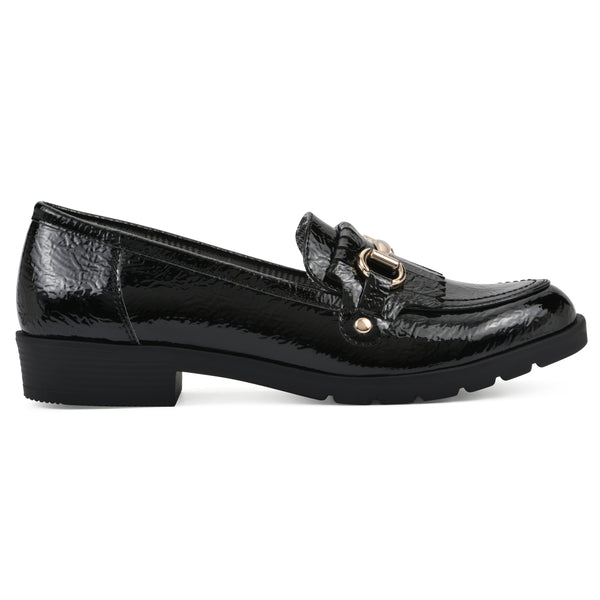 Summit By White Mountain Galeena Loafer - Black Patent