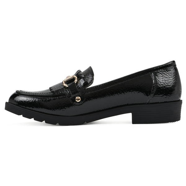 Summit By White Mountain Galeena Loafer - Black Patent