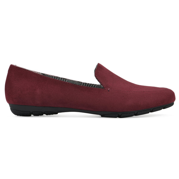 Summit By White Mountain Gallant Loafer - Burgundy Fabric