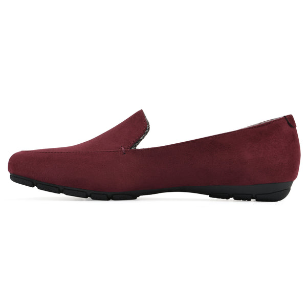 Summit By White Mountain Gallant Loafer - Burgundy Fabric