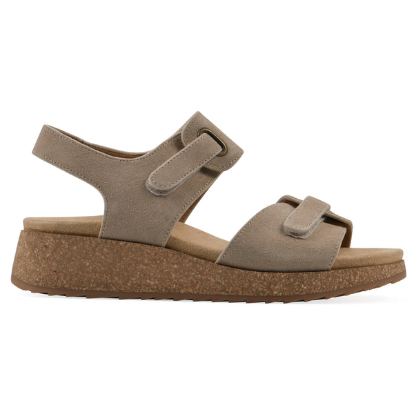 Summit By White Mountain Gelato Wedge Sandal - Sandal Wood Suede