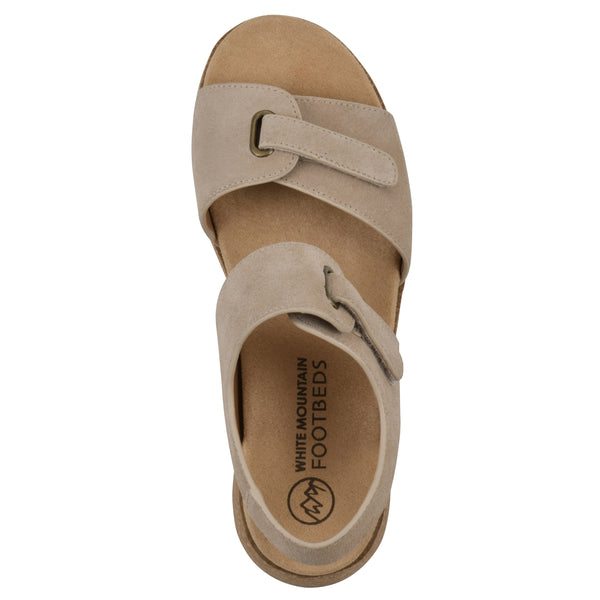 Summit By White Mountain Gelato Wedge Sandal - Sandal Wood Suede