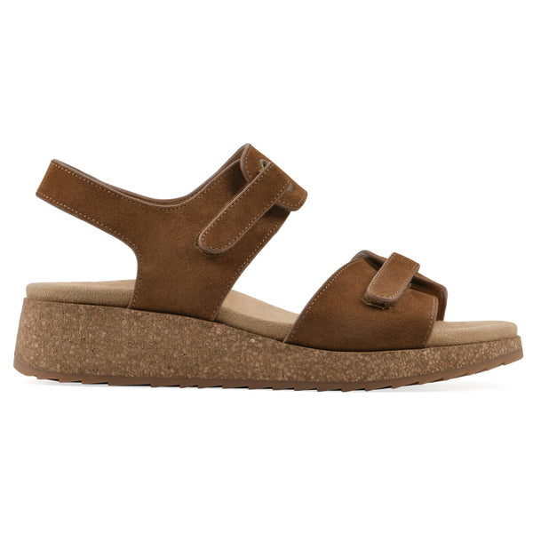 Summit By White Mountain Gelato Wedge Sandal - Whiskey Suede