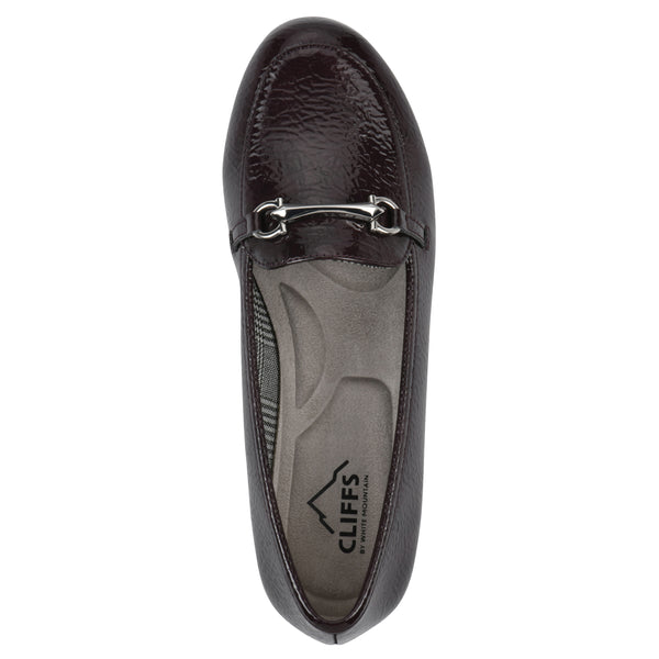 Summit By White Mountain Glowing Loafer - Burgundy Patent