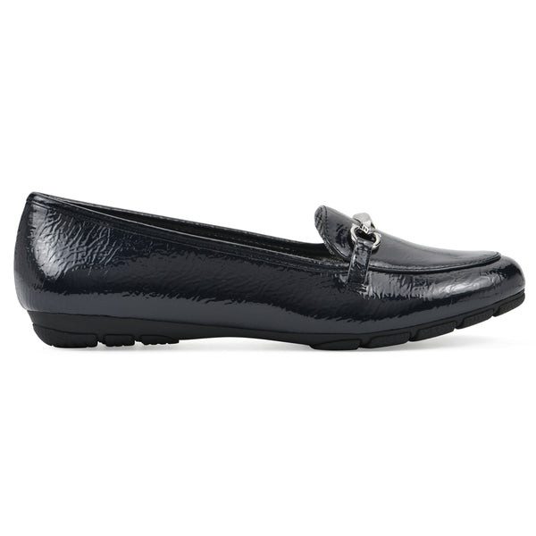Summit By White Mountain Glowing Loafer - Navy Patent