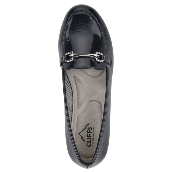 Summit By White Mountain Glowing Loafer - Navy Patent