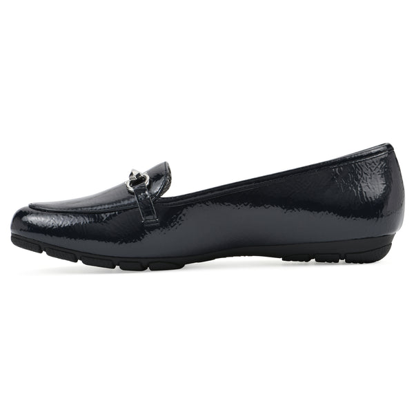Summit By White Mountain Glowing Loafer - Navy Patent