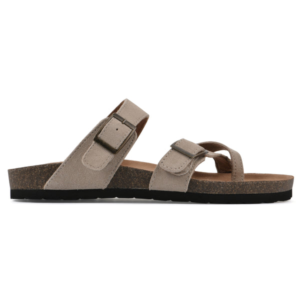 Summit By White Mountain Gracie Footbeds Sandal - Sandal Wood Suede