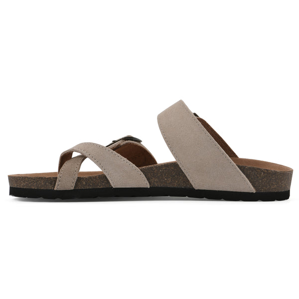 Summit By White Mountain Gracie Footbeds Sandal - Sandal Wood Suede