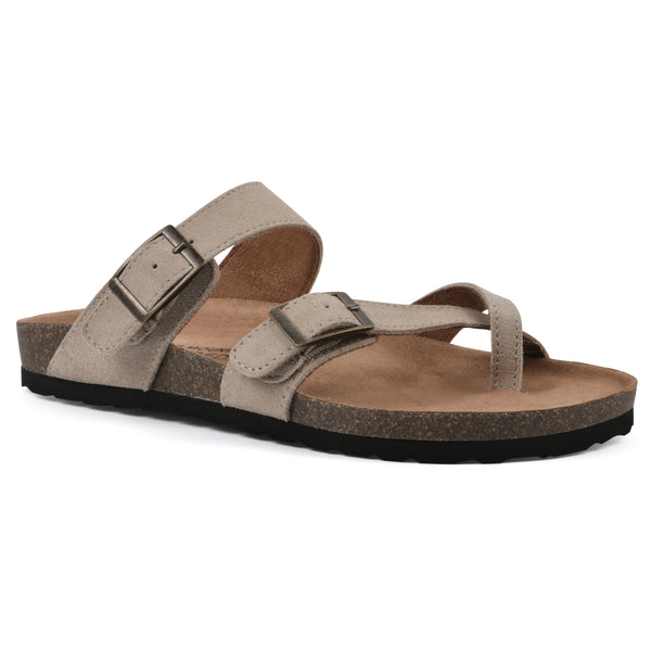summit by white mountain Gracie Footbeds Sandal - Sandal Wood Suede