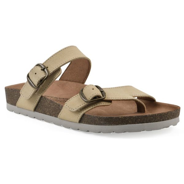 summit by white mountain Grams Footbeds Sandal - Butter Cream Suede