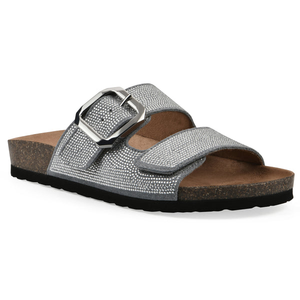 summit by white mountain Granitas Footbeds Sandal - Blue Raspberry Suede