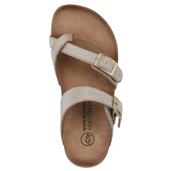 Summit By White Mountain Grays Footbeds Sandal - Sandal Wood Suede