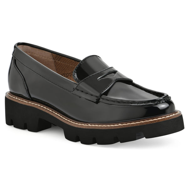 summit by white mountain Gunner Loafer - Black Patent