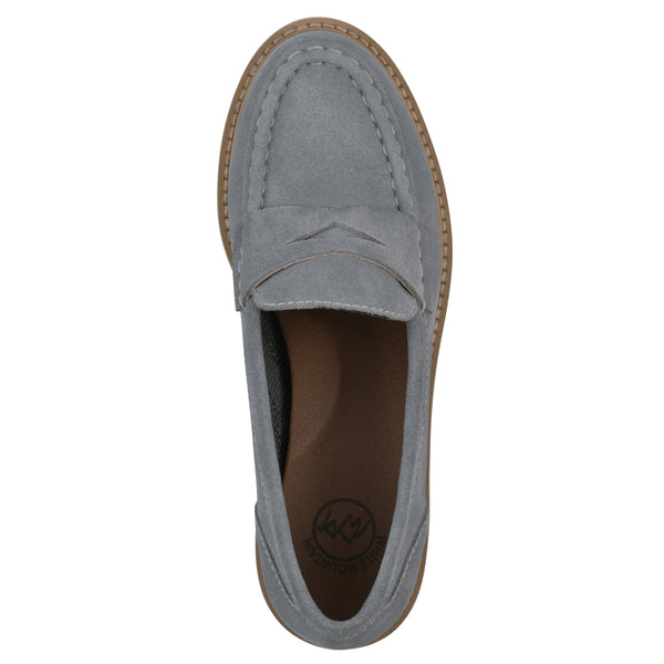 Summit By White Mountain Gunner Loafer - Blue Raspberry Suede